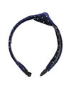 YouBella Navy Blue  White Polka Dot Printed Hairband