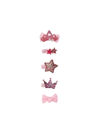 YouBella Jewellery Combo of 5 Hair Pins Hair Clips for Kids, Girls and Women (Pink) (YBHAIR_41439), Standard