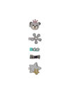 YouBella Jewellery Combo of 10 Hair Pins Hair Clips for Kids, Girls and Women (Multi) (YBHAIR_41441), Standard