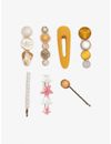 YouBella Jewellery Combo of 7 Hair Pins/Hair Clips for Girls and Women (Multi-Color) (YBHAIR_41607)