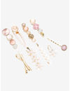 YouBella Jewellery Combo of 9 Hair Pins/Hair Clips for Girls and Women (Multi-Color) (YBHAIR_41611)