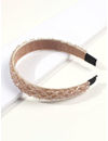 YouBella Hair Jewellery for women Crystal Studded Hair Band Hair Jewellery for Girls (Brown)