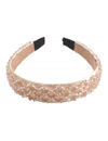 YouBella Hair Jewellery for women Crystal Studded Hair Band Hair Jewellery for Girls (Brown)