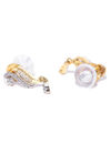 YouBella Black Gold-Plated American Diamond-Studded Mangalsutra  Earrings Set