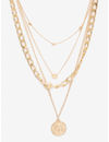 YouBella 
Set of 2 Gold-Toned Gold-Plated Layered Necklaces