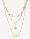 YouBella 
Set of 2 Gold-Toned & Blue Gold-Plated Necklaces