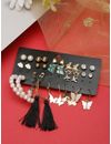 YouBella Women Fashion Stylish and Trendy  Jewellery Set Combo of 17 set of Earrings and Chain for Women and Girls