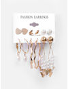 YouBella Women Fashion Stylish and Trendy  Jewellery Set Combo of 6 set of Earrings and Chain for Women and Girls