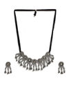 YouBella Jewellery Oxidised Silver Necklace Jewellery Set for Girls and Women