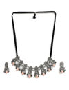 YouBella Jewellery Oxidised Silver Necklace Jewellery Set for Girls and Women