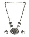 YouBella Jewellery Oxidised Silver Necklace Jewellery Set for Girls and Women