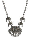 YouBella Jewellery Oxidised Silver Necklace Jewellery Set for Girls and Women