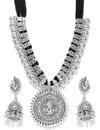 YouBella Stylish Latest Design Afghani Jewellery Combo Silver Plated Jewellery Set for Women (Silver) (YBNK_5635_2.6)