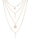 YouBella Gold-Plated Star  Circular Disk Shaped Layered Necklace