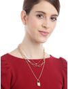 YouBella Women Stylish Latest Design Trendy Multi Layer Necklace Jewellery Gold Plated Multi Strand for Women (Golden) (YBNK_5745)