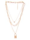 YouBella Women Stylish Latest Design Trendy Multi Layer Necklace Jewellery Gold Plated Multi Strand for Women (Golden) (YBNK_5745)