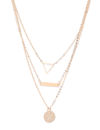 YouBella Gold-Plated Triangular  Circular Layered Necklace