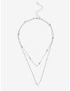 YouBella Stylish Trendy Multi Layer Jewellery Silver Plated Multi Strand Necklace for Women