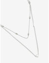 YouBella Stylish Trendy Multi Layer Jewellery Silver Plated Multi Strand Necklace for Women