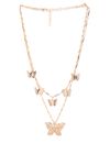 YouBella Stylish Trendy Multi Layer Necklace Jewellery Gold Plated Multi Strand for Women (YBNK_5795, Golden)