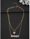 YouBella
Set Of 2 Gold-Plated & Pink Gold-Plated Layered Chain