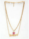 YouBella
Set Of 2 Gold-Plated & Pink Gold-Plated Layered Chain