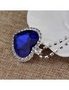 YouBella Latest Stylish Party Wear Jewellery Silver Plated Pendant for Women (Blue) (YBPD_71096)