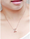 Best Valentine Gifts :YouBella Jewellery Alphabet Letter K Unisex Pendant/Necklace for Women/Girls/Boys/Men (Gold)
