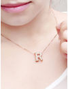 Valentine Gifts :YouBella Jewellery Alphabet Letter R Unisex Pendant/Necklace for Women/Girls/Boys/Men (Gold)