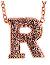 Valentine Gifts :YouBella Jewellery Alphabet Letter R Unisex Pendant/Necklace for Women/Girls/Boys/Men (Gold)
