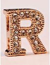 Valentine Gifts :YouBella Jewellery Alphabet Letter R Unisex Pendant/Necklace for Women/Girls/Boys/Men (Gold)