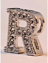 Valentine Gifts :YouBella Jewellery Alphabet Letter R Unisex Pendant/Necklace for Women/Girls/Boys/Men (Silver)