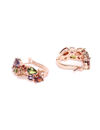 YouBella Green  Red Rose Gold-Toned Stone Studded Diamond Shaped Jewellery Set