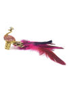 YouBella Jewellery Designer Peacock Feather Adjustable Ring for Girls and Women (Pink)