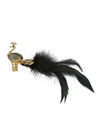 Valentine Gifts for Girls : YouBella Jewellery Designer Peacock Feather Adjustable Ring for Girls and Women (Black)