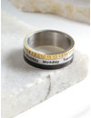 YouBella Unisex Silver-Toned  Gold-Toned Engraved Finger Ring