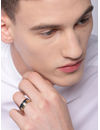 YouBella Unisex Silver-Toned  Gold-Toned Engraved Finger Ring