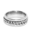 YouBella Men Silver-Toned Chain Detail Finger Ring