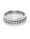 YouBella Men Silver-Toned Chain Detail Finger Ring