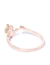 YouBella Women Rose Gold-Plated Stone-Studded Adjustable Finger Ring