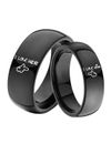 Valentine Gifts for Girlfriend/Wife : YouBella Jewellery 100% Stainless Steel Never Fading Couple Rings for Girls/Women/Boys/Men