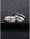 Valentine Gifts for Girlfriend/Wife : YouBella Jewellery 100% Stainless Steel Never Fading Couple Rings for Girls/Women/Boys/Men