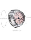 YouBella Jewellery Stylish Finger Ring Watch Jewellery Alloy Silver Plated Ring for Girls/Women and Boys/Men (Light Pink)