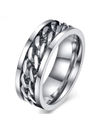 YouBella Silver Plated Stainless Steel Ring Combo Jewellery for Men (Style 1)