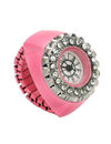 YouBella Jewellery Stylish Finger Ring Watch Jewellery Alloy Ring for Girls/Women and Boys/Men (Pink)