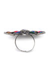 YouBella
Multicoloured Stone-Studded Afgan Adjustable Finger Ring