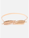 YouBella Jewellery Celebrity Inspired Adjustable Metal Plate Type Golden Kamarband Waist Belt for Women/Girls (Style 1)