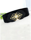 YouBella Jewellery Celebrity Inspired Adjustable Kamarband Waist Belt for Women/Girls (YB_Belt_29) (Black), Large
