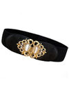 YouBella Jewellery Celebrity Inspired Adjustable Kamarband Waist Belt for Women/Girls (YB_Belt_30) (Black)