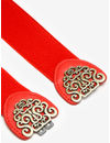 YouBella Jewellery Celebrity Inspired Adjustable Kamarband Waist Belt for Women/Girls (YB_Belt_37) (Red)